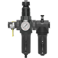 Automatic Drain Filter, Regulator & Lubricator with Metal Bowl & Gauge Modulair 400, 3/4" NPT Waymarc Industries Inc