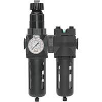 Filtre/r&eacute;gulateur + filtre coalescent drain manuel avec bol standard Modulair 400, 1/4" NPT, 150 psi, Capacit&eacute; de 9,1 oz liq. Waymarc Industries Inc
