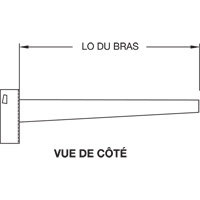 Colonne en porte-&agrave;-faux, Double, 4" la x 10' h Waymarc Industries Inc