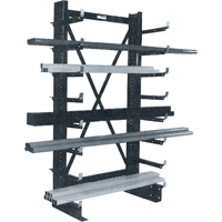 Single-sided Minitree<sup>®</sup> Cantilever Rack, 36" W x 76-3/16" H RG621 | Waymarc Industries Inc