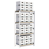 &eacute;tag&egrave;re-classeur de grande largeur, Acier, 4 Tablettes, 42" la x 18" p x 84" h, Ensemble Ajout Waymarc Industries Inc
