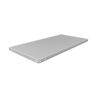 Tablette &agrave; corni&egrave;re perfor&eacute;e, Acier galvanis&eacute;, 48" la x 18" p Waymarc Industries Inc