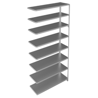 &eacute;l&eacute;ment de rayonnage, Acier galvanis&eacute;, Montant &agrave; fente, Capacit&eacute; 300 lb, 48" la x 96" h x 15" p Waymarc Industries Inc