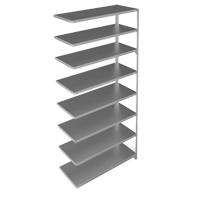 &eacute;l&eacute;ment de rayonnage, Acier galvanis&eacute;, Montant &agrave; fente, Capacit&eacute; 275 lb, 48" la x 96" h x 18" p Waymarc Industries Inc