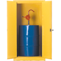 Drum Safety Cabinets, 55 US gal. Cap., Yellow SA069 | Waymarc Industries Inc