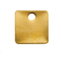 &eacute;tiquettes vierges, Laiton, 1,25" dia. Waymarc Industries Inc
