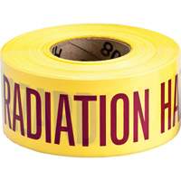 Ruban pour barricade, Anglais, 3" la x 200' lo, 3 mils, Magenta/jaune Waymarc Industries Inc