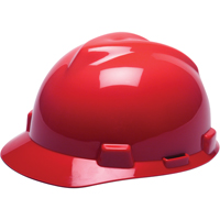 Casques de protection V-Gard<sup>MD</sup> - Suspensions Fas-Trac<sup>MD</sup>, Suspension Rochet, Rouge SAF974 | Waymarc Industries Inc