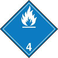 TDG Shipping Labels, Class 4.3, Water Reactive Substances, Paper Waymarc Industries Inc