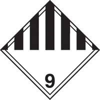 Miscellaneous Danger TDG Shipping Labels, 4" L x 4" W, Black on White SAG884 | Waymarc Industries Inc