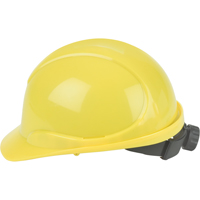 Hardhat, Ratchet Suspension, Yellow SAI601 | Waymarc Industries Inc