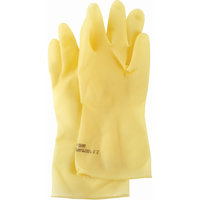 Featherweight Plus Gloves, Size Medium/8, 13" L, Rubber Latex, 17-mil SAJ550 | Waymarc Industries Inc