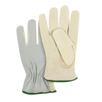 Gants de conducteur &agrave; dos fendu, Moyen, Paume en Cuir fleur de vache Waymarc Industries Inc