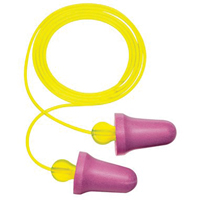 Bouchons d'oreilles en mousse sans contact E-A-R, Paire - Sac en poly, Avec cordon Waymarc Industries Inc