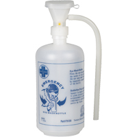 Bouteille pour douche oculaire avec coquille oculaire, Bouteille Vide, 32 oz Waymarc Industries Inc