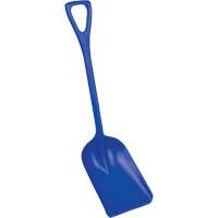 Safety Shovels - Hygienic Shovels (One-Piece), 10" x 14" Blade, 38" Length, Plastic, Blue SAL458 | Waymarc Industries Inc