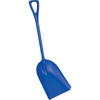Safety Shovels - Hygienic Shovels (One-Piece), 14" x 17" Blade, 42" Length, Plastic, Blue SAL462 | Waymarc Industries Inc