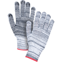 Gants tricot&eacute;s &agrave; pois, Poly/coton, Un c&ocirc;t&eacute;, Calibre 7, Petit Waymarc Industries Inc