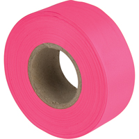 Rubans pour signalisation, 1,1875" la x 150' lo, Rose fluorescent Waymarc Industries Inc