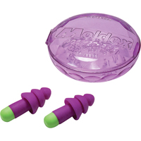 Rockets&reg; Reusable Earplugs, Uncorded, Bulk - Plastic Case, 27 dB NRR, One-Size Waymarc Industries Inc