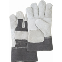 Standard-Duty Patch Palm Fitters Gloves, Large, Split Cowhide Palm, Cotton Inner Lining Waymarc Industries Inc