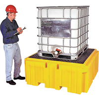 IBC Spill Pallet Plus&reg; With Drain, 365 US gal. Spill Capacity, 62" x 62" x 28" Waymarc Industries Inc