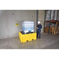 IBC Spill Pallet Plus&reg; With Drain, 365 US gal. Spill Capacity, 62" x 62" x 28" Waymarc Industries Inc