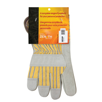 Premium Rugged Fitters Gloves, Large, Split Cowhide Palm, Cotton Inner Lining Waymarc Industries Inc
