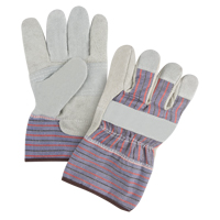 Premium Patch Palm Fitters Gloves, Large, Split Cowhide Palm, Cotton Inner Lining Waymarc Industries Inc