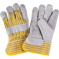 Premium Quality Fitters Gloves, Large, Split Cowhide Palm, Cotton Inner Lining Waymarc Industries Inc