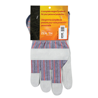 Rugged Fitters Gloves, X-Large, Split Cowhide Palm, Cotton Inner Lining Waymarc Industries Inc