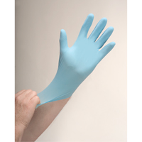Puncture-Resistant Examination Gloves, Large, Nitrile, 4.5-mil, Powder-Free, Blue SAP326 | Waymarc Industries Inc