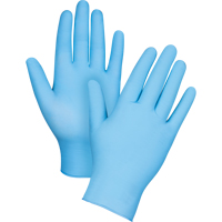 Puncture-Resistant Examination Gloves, Large, Nitrile, 4.5-mil, Powder-Free, Blue SAP326 | Waymarc Industries Inc