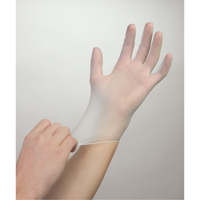 Disposable Gloves, Small, Vinyl, 4-mil, Powder-Free, White Waymarc Industries Inc
