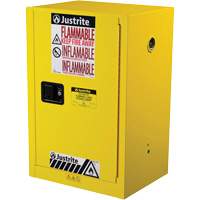 Armoire de s&eacute;curit&eacute; compacte pour produits inflammables EX Sure-Grip, 12 gal., 1 Porte(s), 23,25" La x 35" h x 18" p Waymarc Industries Inc