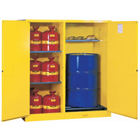 Sure-Grip&reg; EX Double-Duty Safety Cabinets, 115 US gal. Cap., Yellow Waymarc Industries Inc