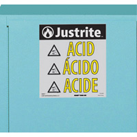 ChemCor&reg; Lined Acid/Corrosive Storage Cabinets, 22 gal., 35" x 35" x 22" Waymarc Industries Inc