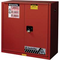 Sure-Grip<sup>®</sup> EX Combustibles Safety Cabinet for Paint and Ink, 40 gal., 3 Shelves SAQ082 | Waymarc Industries Inc