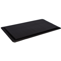 Ergo-Ease Mats, Ribbed, 2' x 10' x 7/8", Black, Rubber/Sponge Waymarc Industries Inc