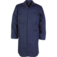 Sarrau de laboratoire, Poly-coton, 46, Bleu marine Waymarc Industries Inc