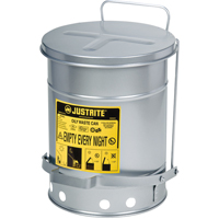 Contenants pour d&eacute;chets huileux, Homologu&eacute; FM/List&eacute; UL, 6 gal. US, Argent Waymarc Industries Inc