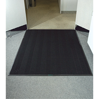 Waterhog&reg; Eco Elite Matting, Wiper/Scraper, 4' x 6' x 3/8", Black Smoke Waymarc Industries Inc