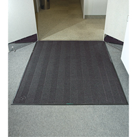 Waterhog&reg; Eco Elite Matting, Wiper/Scraper, 3' x 5' x 3/8", Grey Ash Waymarc Industries Inc