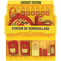 Postes de verrouillage de luxe, Cadenas Thermoplastique, Capacit&eacute; de 32, Cadenas Compris Waymarc Industries Inc