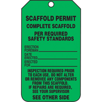 &eacute;tiquettes de s&eacute;curit&eacute; d'inspection et de contr&ocirc;le de l'&eacute;tat de l'&eacute;quipement, Papier cartonn&eacute;, 3-1/8" la x 5-7/8" h, Anglais Waymarc Industries Inc