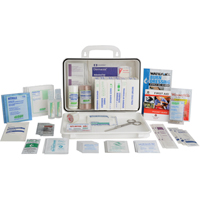 Contractors' First Aid Kit, Class 1 Medical Device, Plastic Box Waymarc Industries Inc