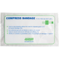 Compress Bandages, Crepe Tails, Cut to Size L x 4-1/2" W Waymarc Industries Inc