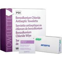 Benzalkonium Chloride Wipes, Towelette, Antiseptic SAY432 | Waymarc Industries Inc