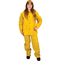 RZ100 Rain Suit, Polyester/PVC, Small, Yellow Waymarc Industries Inc