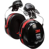 Peltor Optime 105 Series Earmuffs, Cap Mount, 27 NRR dB Waymarc Industries Inc